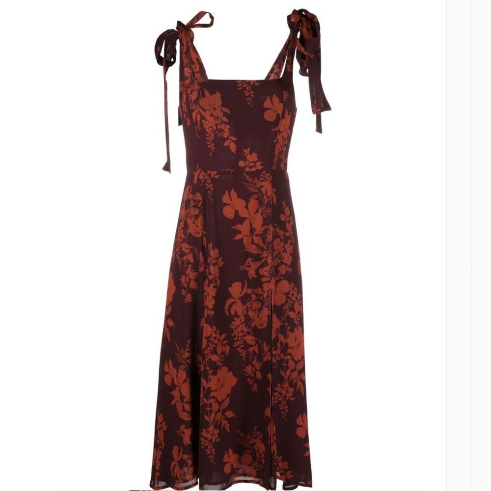 Reformation Twilight Midi Dress - Wine